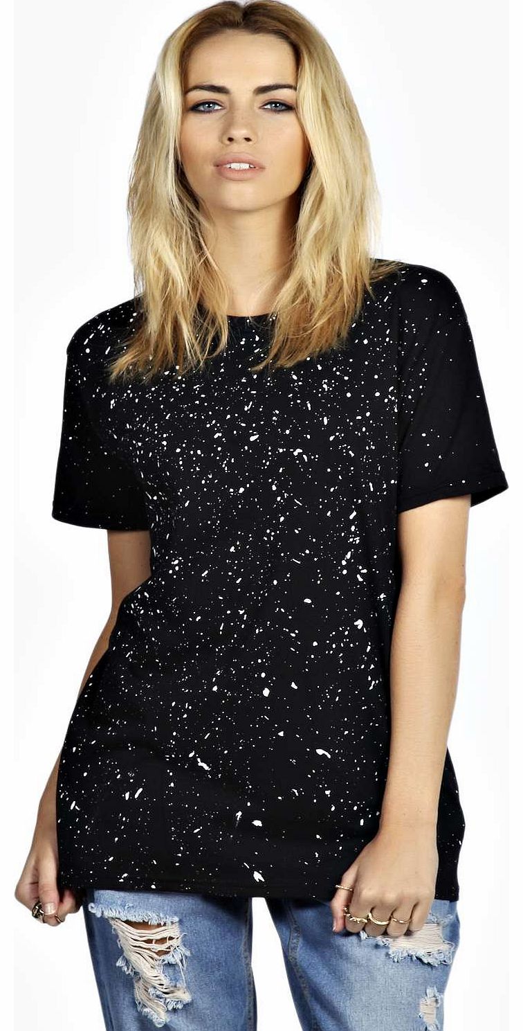 Rosanna Splatter Print T Shirt - black azz18618