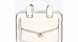 boohoo Rose Pocket Front Mini Bag - white azz22502