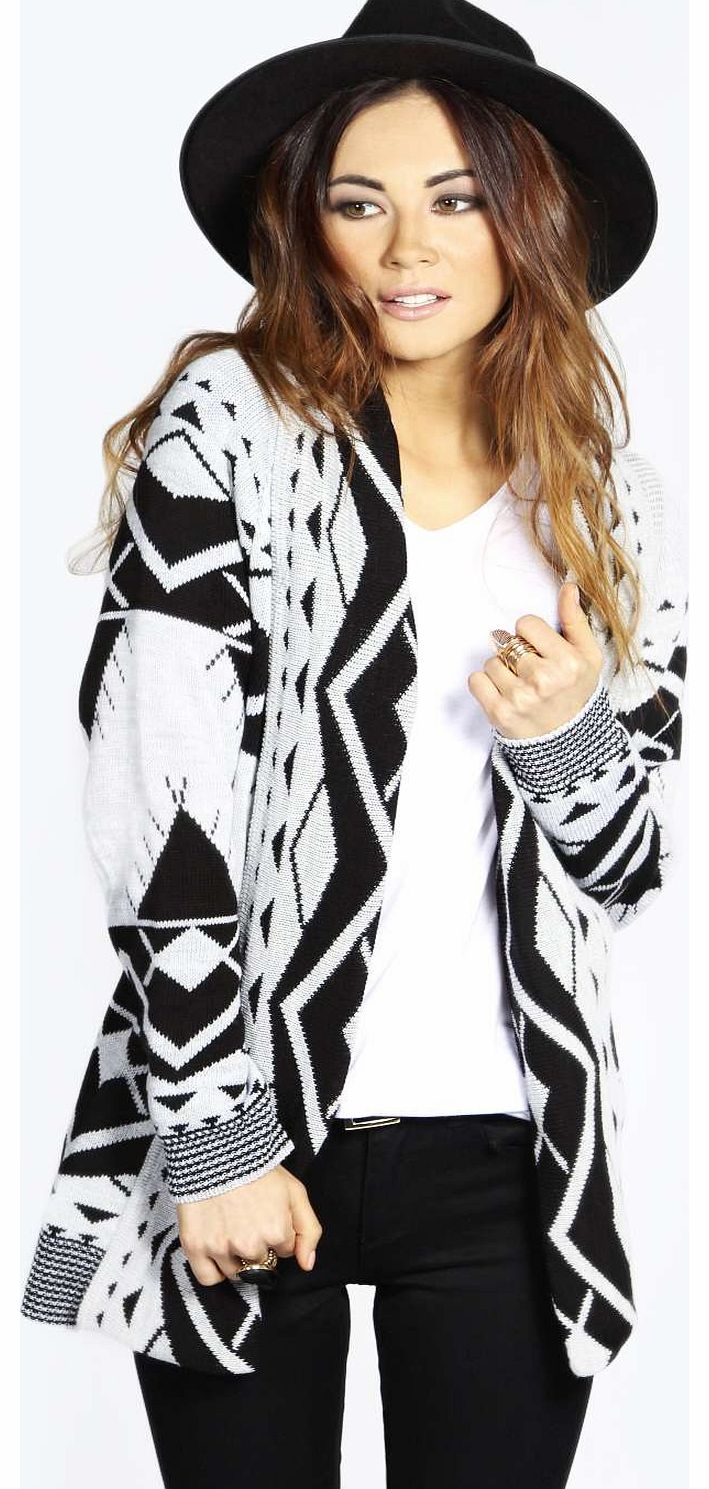 Sophie Aztec Cardigan - silver azz18993