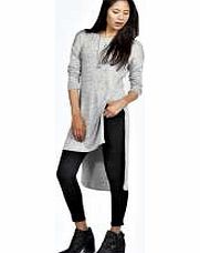 Suki Fine Gauge Longline Split Tunic Jumper -