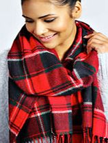 boohoo Tartan Scarf - red azz46145