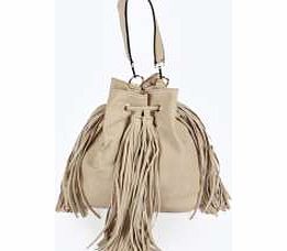 boohoo tassel Duffle Bag - beige azz13050