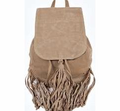 boohoo Tassel Rucksack - beige azz13049