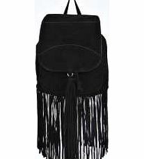 boohoo Tassel Rucksack - black azz13049