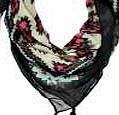 boohoo Tribal Graphic And Square Scarf - fuchsia azz05873