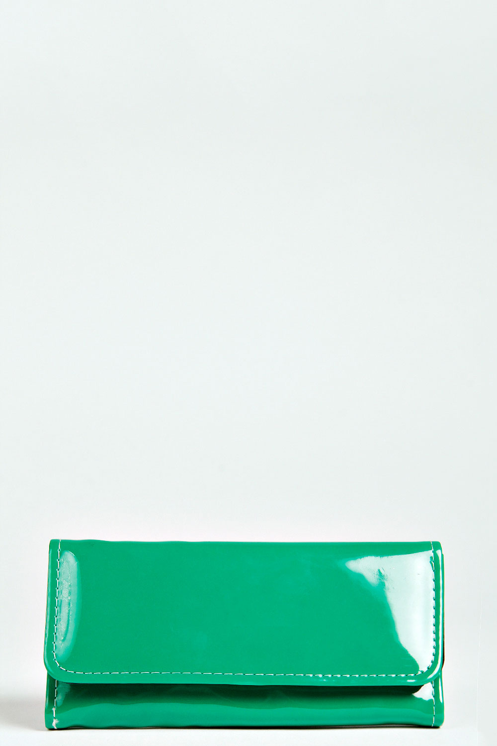 Victoria Patent Envelope Purse - green