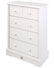 Four Drawer Chest White