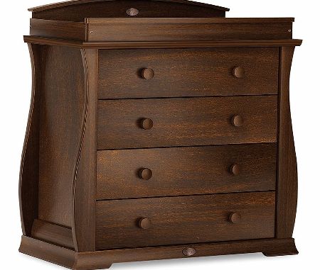 Boori Sleigh 4 Drawer Chest English Oak