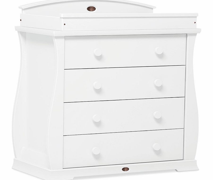 Boori Sleigh 4 Drawer Chest White