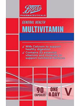 Boots Pharmaceuticals Boots MULTIVITAMIN 90 Capsules 10149660