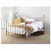 Double Bed, Brass Effect & Silentnight