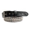 Bored of the High Street LOWLIFE CLASSIC BLACK BELT WITH SILVER STUD.