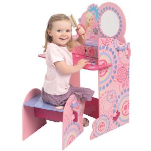 Barbie Playful Places Wooden Vanity Stool