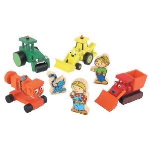 Bob The Builder Wooden Vehicle 3 Figures