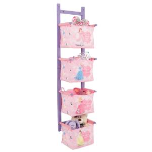 Disney Princess Hearts and Crowns Hanging Fabric Storage