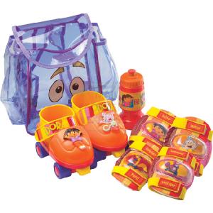 Dora The Explorer Back Pack Skate Set Shoe Size 8-13