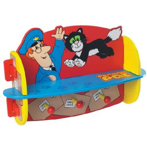 Born To Play Postman Pat Shelf Unit with Hooks