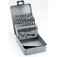 19 Piece Set In Metal Box Metal Drill Bits - Hss-G