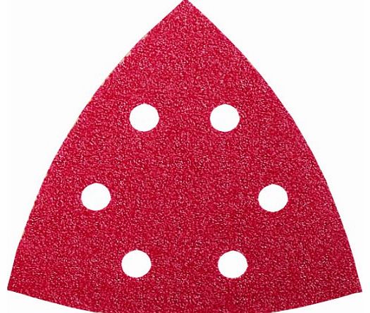 Bosch 2609256A48 Set of 5 Abrasive Pads for Delta Sanders Diameter 93 mm 6 Holes Grain 40