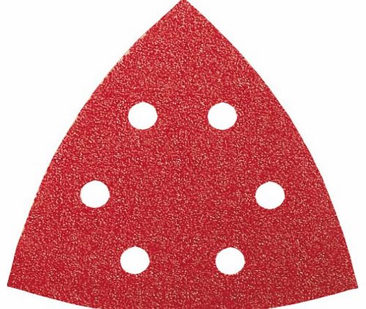 2609256A56 Sanding Sheets for Delta Sanders Diameter 105 mm Number of Holes 6 Grit Size 60 Pack of 5 Sheets