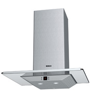 60cm Chimney Hood Flat Glass DKE635MGB - Brushed Steel