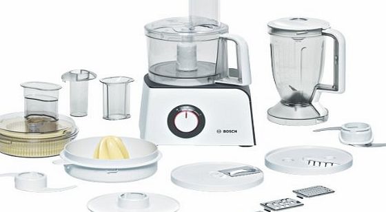 Bosch MCM4100 Food Processor, 800 W, 1.25 L - White/Anthracite