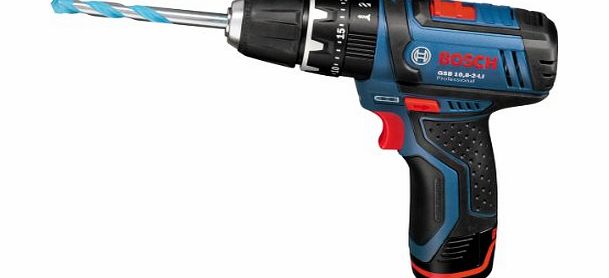 Bosch Professional GSB 10.8-2 LI 10.8V Cordless Li-Ion 2-Speed Combi Drill includes 2 x 1.3Ah Batteries