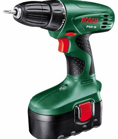 PSR 18 Cordless 18 Volt Drill/Driver, 1 x NiCD Battery