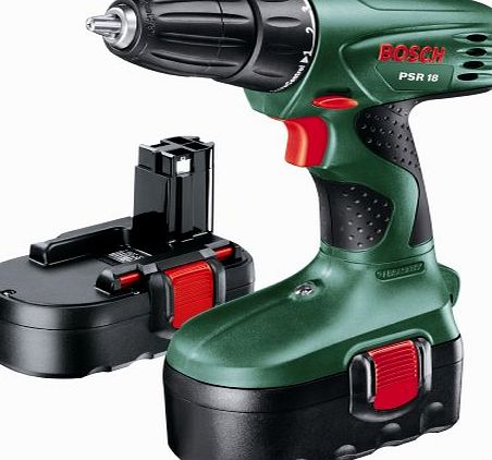 PSR 18 Cordless 18 Volt Drill/Driver, 2 x NiCD Batteries