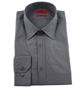 Hugo Boss Mid Grey Long Sleeve Shirt (Eneor)