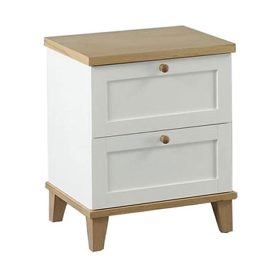 Boston 2 Drawer Bedside Cabinet