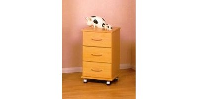 Boston 3 Drawer Bedside Table