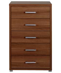 Boston Dark 5 Drawer Chest