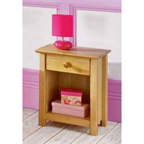 boston Solid Birch Bedside Table