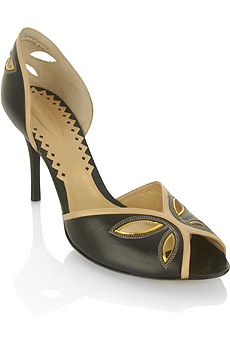 Bottega Veneta Butterfly cut-out peep toe shoes