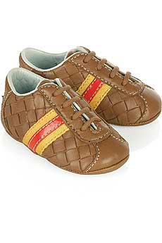 Bottega Veneta Intrecciato Sneakers For Children