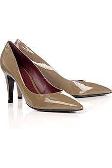 Patent stiletto pumps