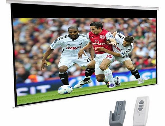 120`` Electric Motorised HD Projector Screen 16:9 Glass Bead with Remote Control