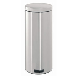 Brabantia 30 Litre Matt Steel Pedal Bin with FREE 3 Litre Pedal Bin