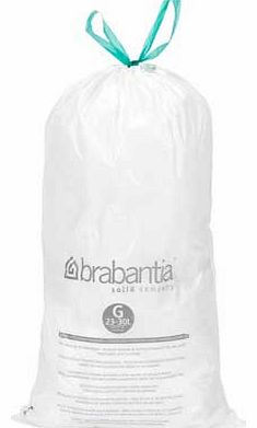 30 Litre Trio Bin Liner Pack - White