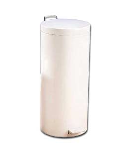 Brabantia 30 Litre White Steel Pedal Bin