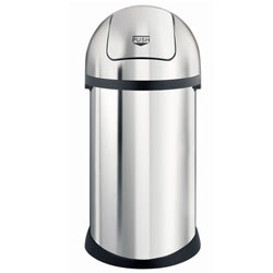 brabantia 50 Litre Push Bin Brilliant Steel