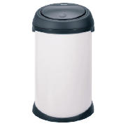 50l Touch Bin White/Black