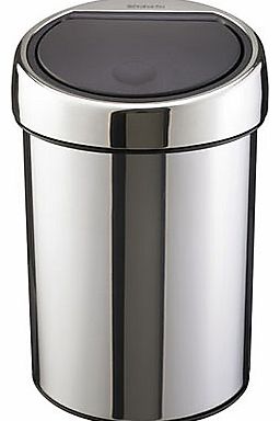 Touch Bin, Brilliant Steel, 3L