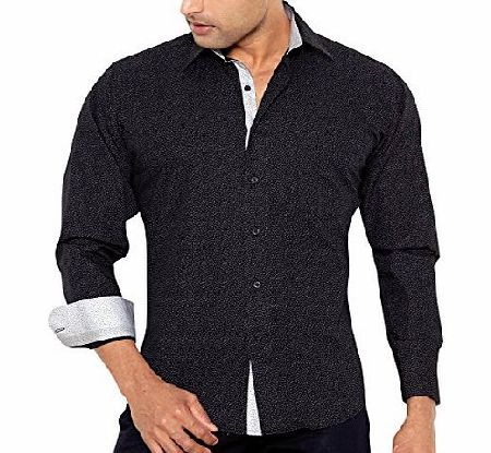 BRADLEY CROMPTON Mens Regular Fit Classic Long Sleeve Casual Shirt XXL