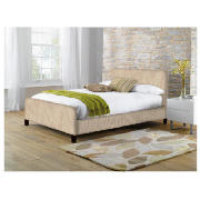 Double Bed Frame, Cream Fabric