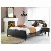 Brando Double Leather Bed, Black