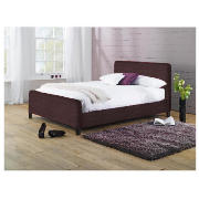 King Bed, Aubergine & Rest Assured Mattress