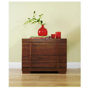 2 Drawer Bedside Chest, Walnut Effect