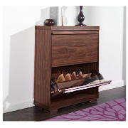 Shoe Storage Cabinet, Walnut Effect